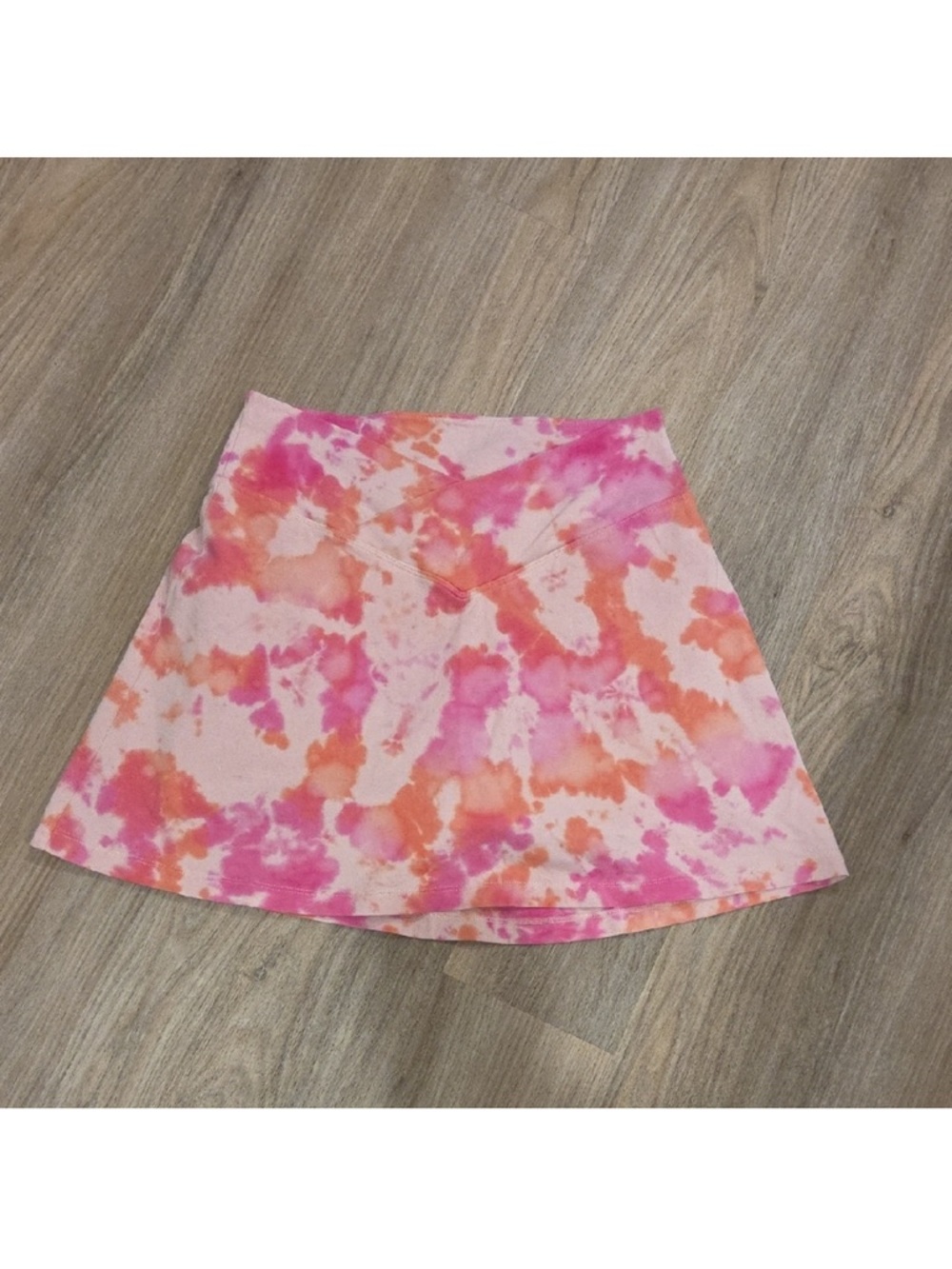 PINK Victoria's Secret Pink & Orange Tie-Dye Skort